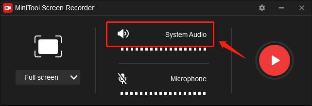 turn on System Audio