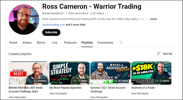 Ross Cameron – Warrior Trading