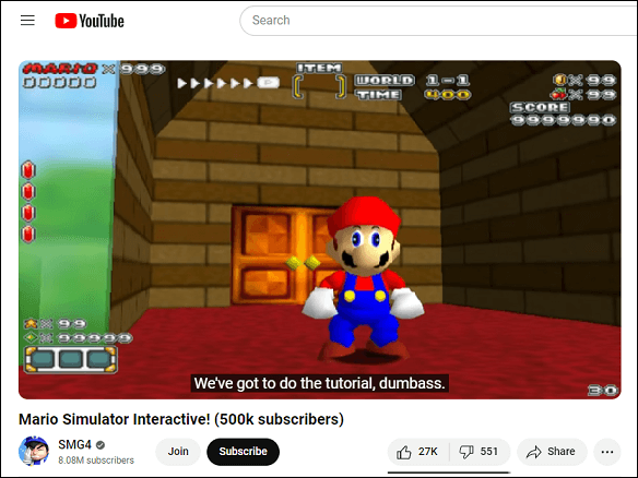 Mario Simulator Interactive!