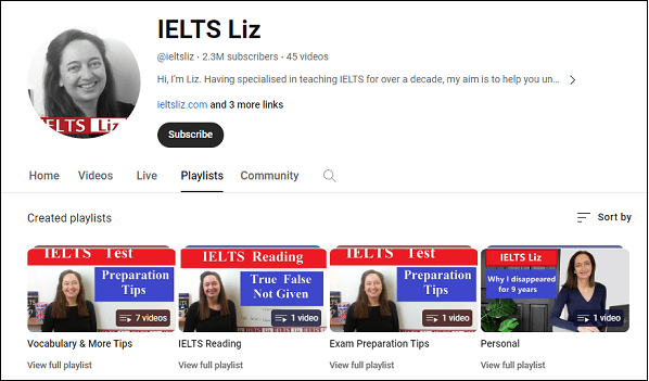 IELTS Liz