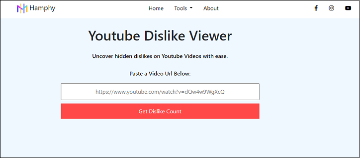 Hamphy’s YouTube Dislike Viewer