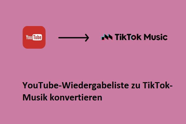 Einfache Möglichkeiten, YouTube-Wiedergabelisten in TikTok-Musik zu konvertieren