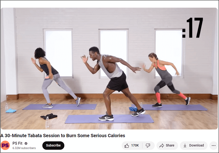 Best Tabata Workouts on YouTube to Burn Calories Easy to follow