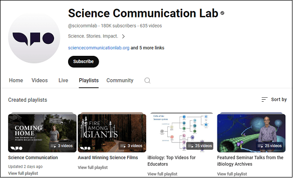 Science Communication Lab