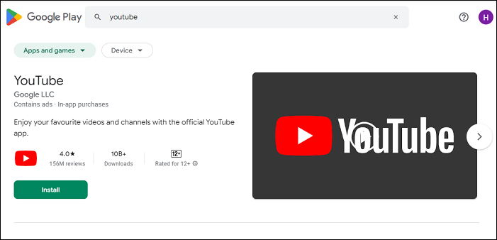 install YouTube on Chromebook