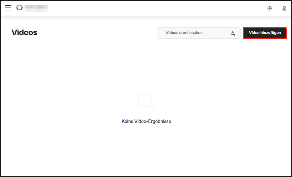Klicken Sie auf Video hinzufügen