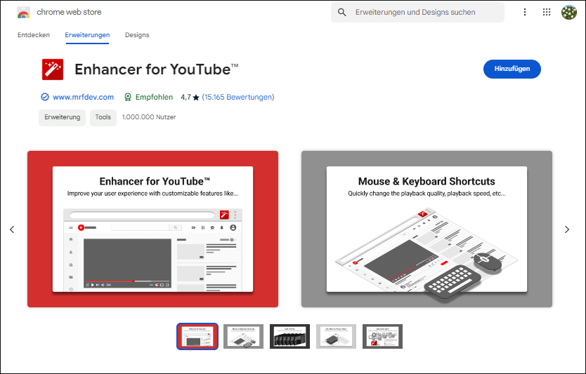 Enhancer for YouTube