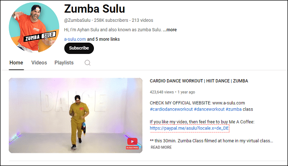 Zumba Sulu