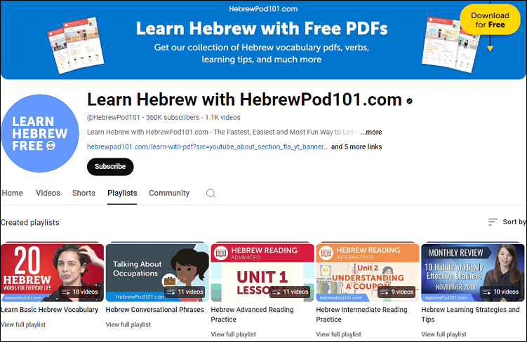 Learn Hebrew with HebrewPod101.com