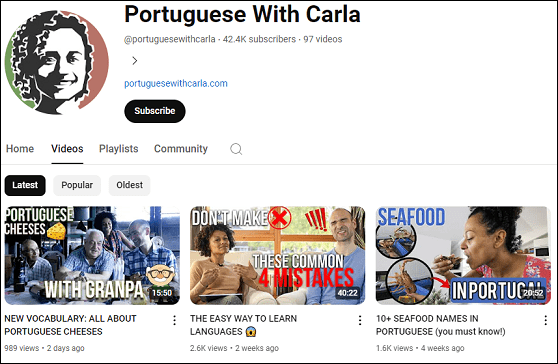 Portuguese With Carla