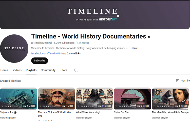 Timeline - World History Documentaries