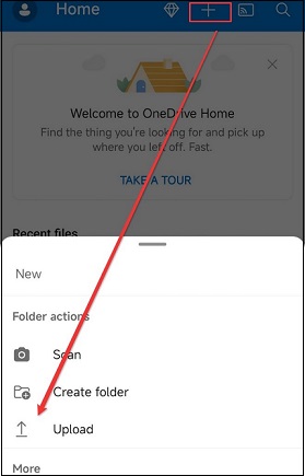 upload YouTube video to OneDrive