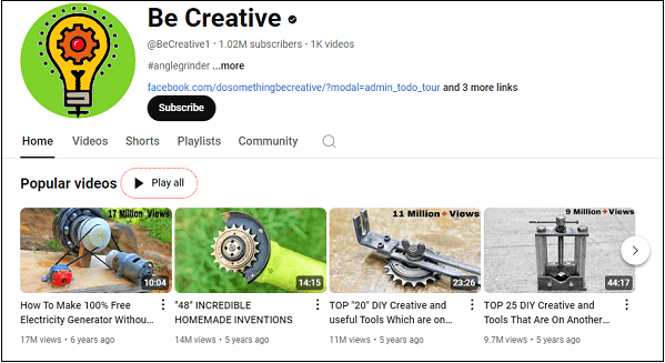 Be Creative