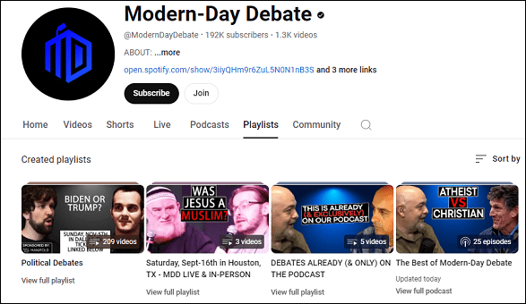 Modern-Day Debate