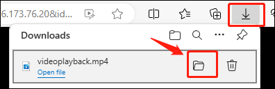 Click Open File and the Folder Icon