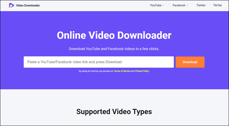 Online Video Downloader on viddown.net