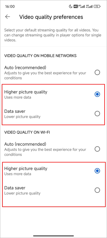 Choose Any Option Other Than Auto