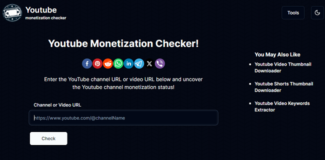 Youtube Monetization Checker