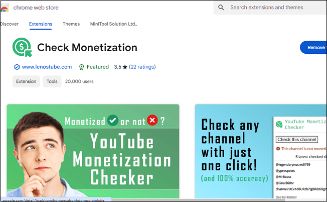 Check Monetization