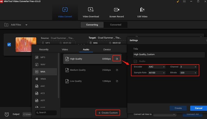 personalize format parameters