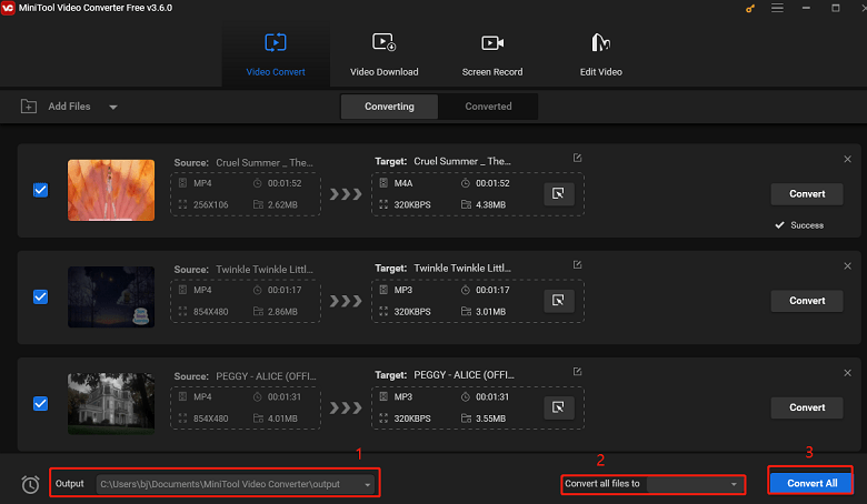 convert multiple YouTube videos