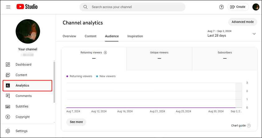 choose Analytics