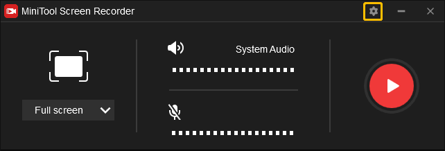 Choose the Settings Icon