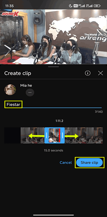 Create a Clip