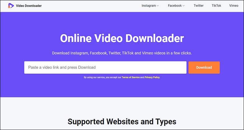 Online Video Downloader on viddown.net