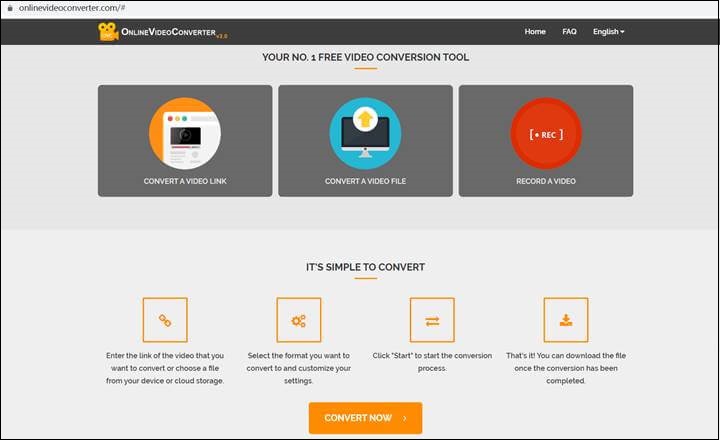 opened page of Online Video Converter