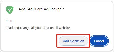 Choose Add Extension