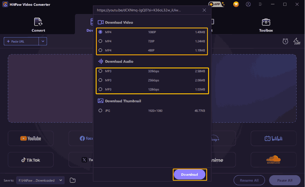 Choose an Output Format