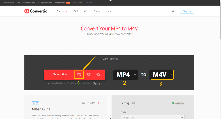 Upload the MP4 File 