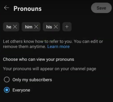 Delete the pronouns.