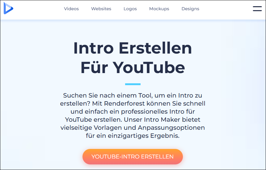 Intro Maker von Renderforest