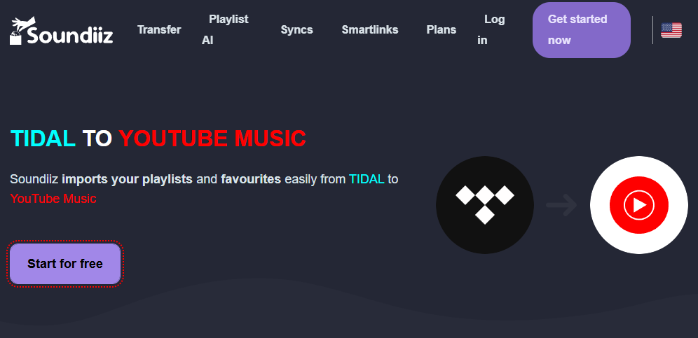 Transfer Tidal to YouTube Music with Soundiiz