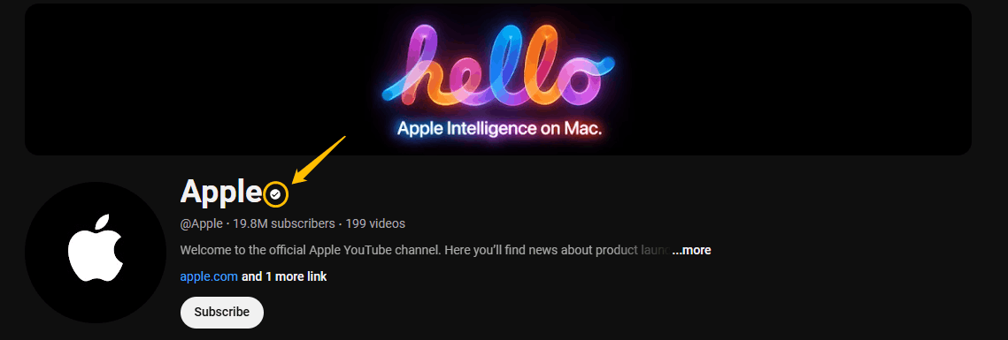 Apple’s channel homepage