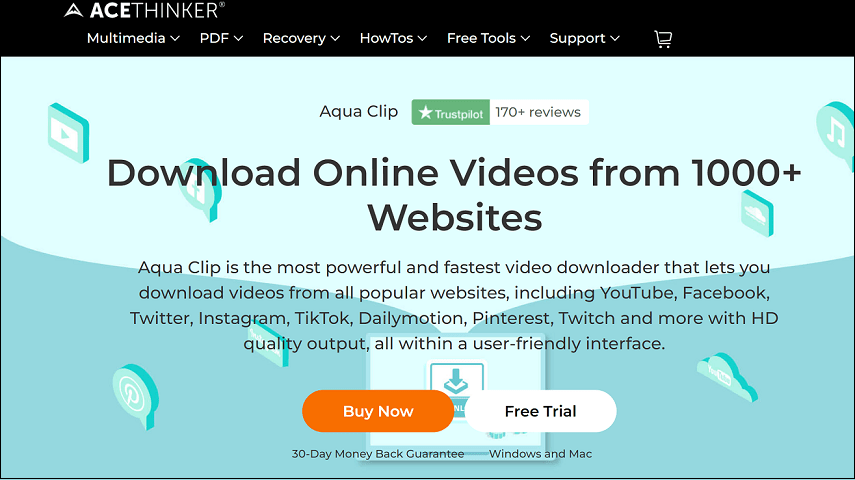 Download online videos with Aqua Clip