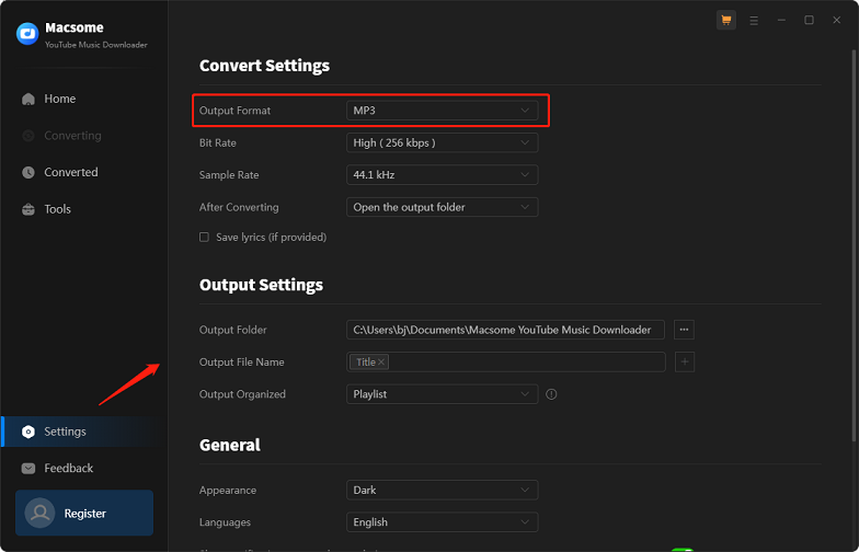 Haga clic en el botón Configuración