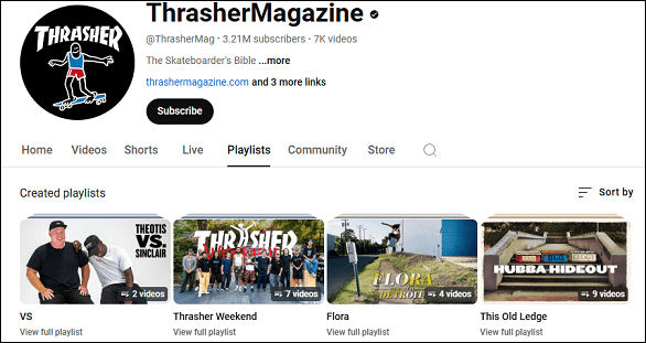 Watch skateboarding videos on ThrasherMagazine