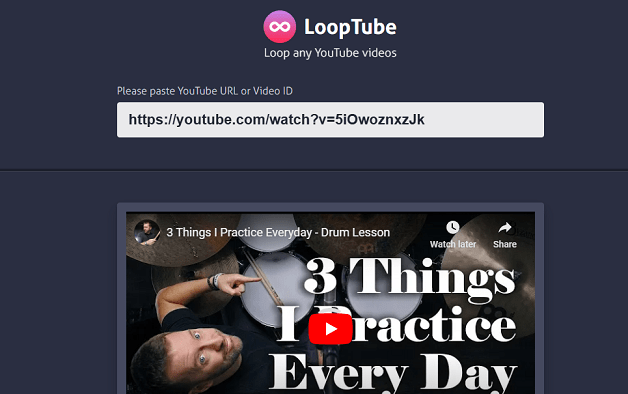 Loop YouTube with LoopTube