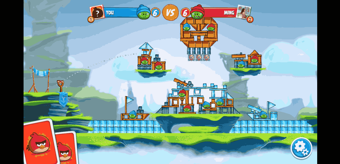 Angry Birds Showdown game screen