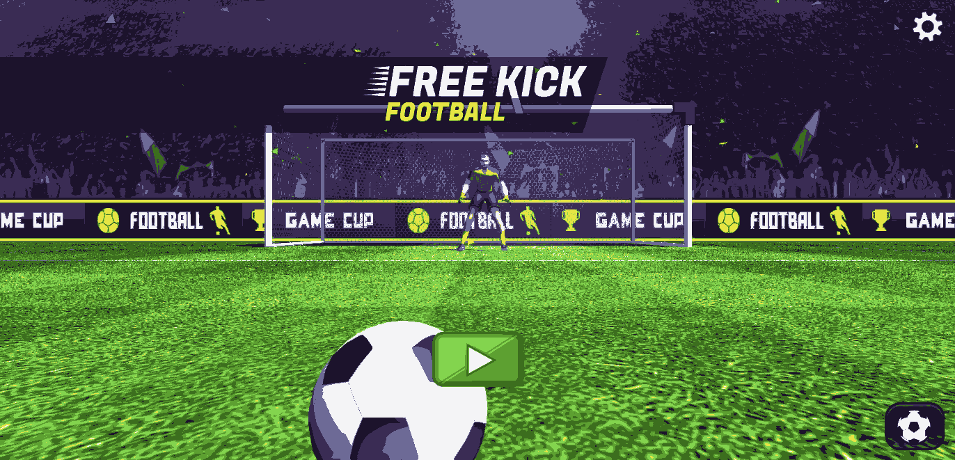 Freekick Football game screen