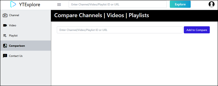 Compare YouTube channels with YTExplore