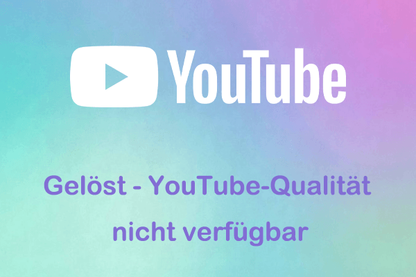 Wie man das Problem „YouTube-Qualität nicht verfügbar“ behebt: Probieren Sie diese Methode!