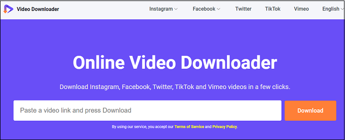 Use Online Video Downloader on viddown.net to download YouTube videos