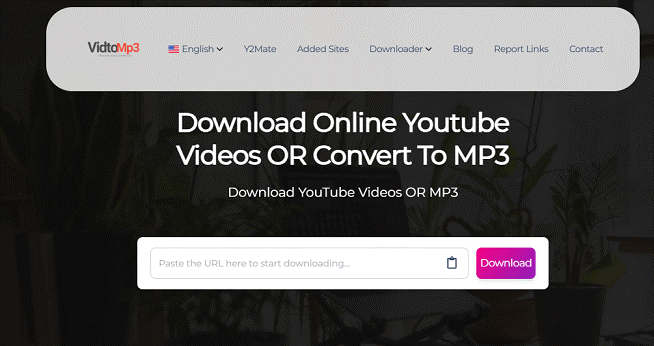 Download YouTube videos with VidtoMp3