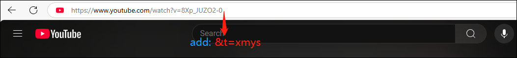 add &t=xmys after the URL