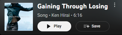 Gaining Through Losing by Ken Hirai