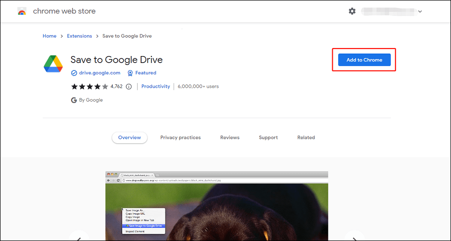 Enregistrer sur Google Drive